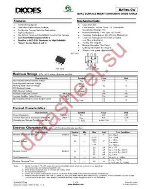 BAW567DW-7-F datasheet  